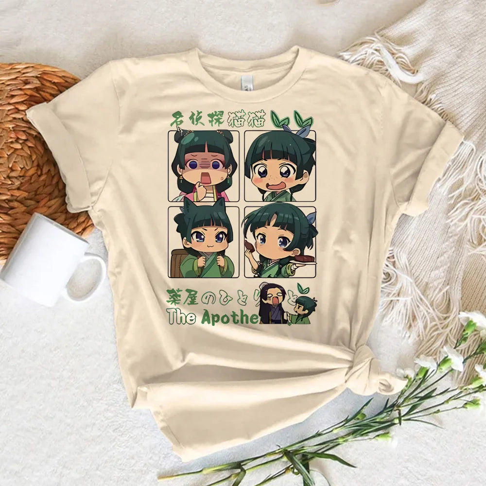 the Apothecary Diaries tshirt female streetwear Digital Classic t-shirt korean clothes Graphic women Pastel Classic University