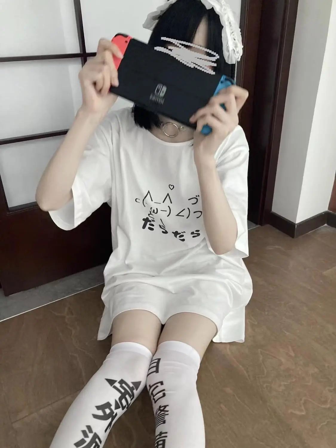 ZITEZHGO Cute Japanese Cartoon T-Shirt for Girl Teen Women Y2K Kawaii Short Sleeve Crewneck Tops Tee Clothes